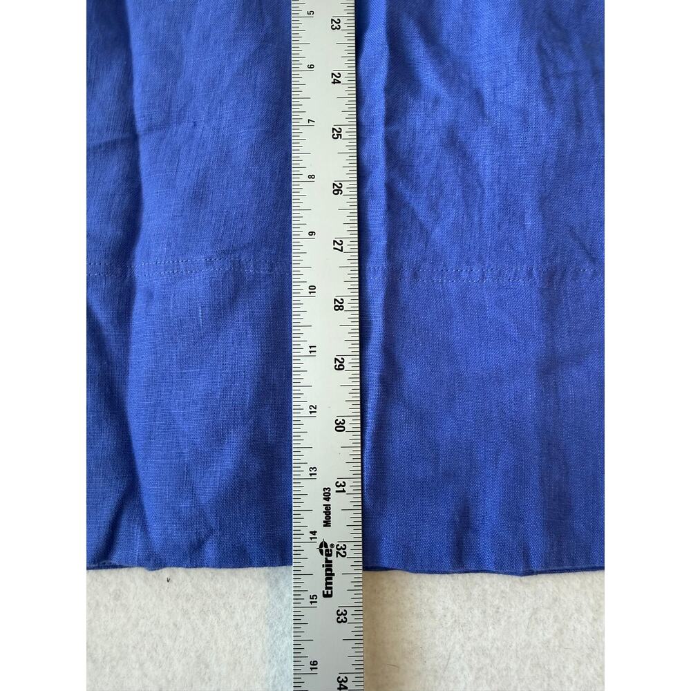 Madewell Palma Mini Dress in 100% Linen Blue Size S NWT - Picture 10 of 10